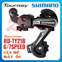CÙI ĐỀ 7S SHIMANO TY21B MÀU ĐEN TOURNEY BẮT ỐC