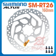 Đĩa Thắng SHIMANO RT26 160mm (Kèm 6 Ốc)