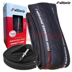 Vỏ Vittoria Zaffiro Pro 700x25c CÓ HỘP TẶNG KÈM RUỘT VAN FV 48mm