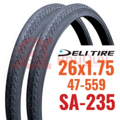 Vỏ Deli 26x1.75 (47-559) Gai Trơn Có Talon