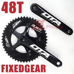 Dĩa Fixed Gear OTA Đen 48T Cốt Vuông