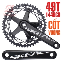 Đùi Dĩa SKEACE 49T 144BCD Cốt Vuông Đen