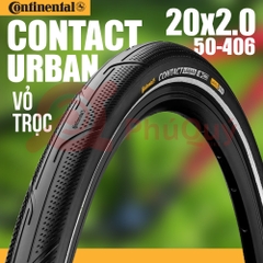 Vỏ 20x2.0 (50-406) Continental CONTACT URBAN Gai Trơn Vỏ Trọc