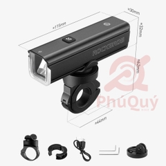 ĐÈN ROCKBROS 1500 LUMENS CHỐNG NƯỚC IPX6 RHL1500