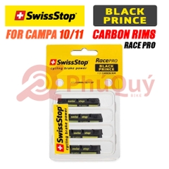 Gôm SWISSTOP CAMPAGNOLO Niềng CARBON ĐEN BLACK PRINCE