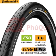 Vỏ 20x2.0 (50-406) Continental CONTACT URBAN Gai Trơn Vỏ Trọc