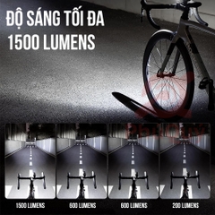 ĐÈN ROCKBROS 1500 LUMENS CHỐNG NƯỚC IPX6 RHL1500