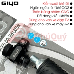 Đầu bơm CO2 GIYO GC-08CD KÈM BÌNH CO2