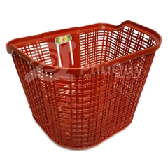 Rổ Nhựa Men Sọc Lưới Màu Đen / Xám / Dương / Hồng / Nâu