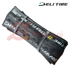 Vỏ Gấp Đen 700x28c Deli Ultra Flex-Pro Gai SÓNG S-601