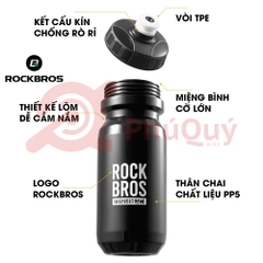 Bình Nước Xe Đạp ROCKBROS 600ML
