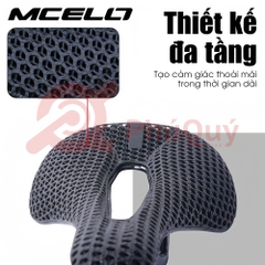 Yên Carbon 3D MCELO Gọng Carbon Có Rãnh Giữa