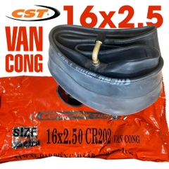 RUỘT XE ĐIỆN CHENG SHIN 16x2.5 VAN CONG
