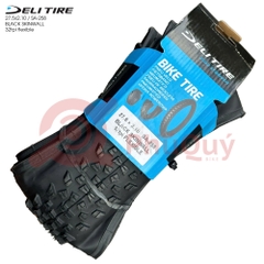 Vỏ Deli GẤP 27.5x2.1 HÔNG ĐEN  SA-258