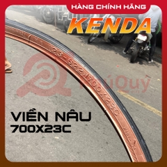 VỎ KENDA VN 700x23c VIỀN NÂU