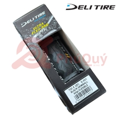Vỏ Gấp Đen 700x28c Deli Ultra Flex-Pro Gai SÓNG S-601