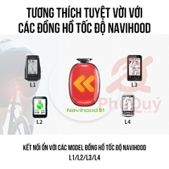 Đèn Hậu NAVIHOOD B1 Thông Minh Kết Nối Đồng Hồ