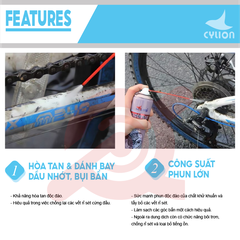 CHAI XỊT RỬA SÊN LÍP XE ĐẠP CYLION P09-03 300ml