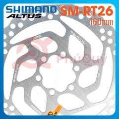 Đĩa Thắng SHIMANO RT26 160mm (Kèm 6 Ốc)