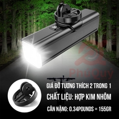 ĐÈN ROCKBROS 1000 LUMENS 4500mAh CHỐNG NƯỚC IPX6 RHL1000