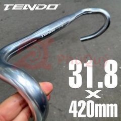 Ghi Đông Tendo ROAD 31.8 Nhôm Bạc Size 42 DT-01