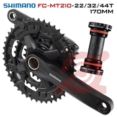 Dĩa SHIMANO FC-MT210-22/32/44T-170mm Kèm BB