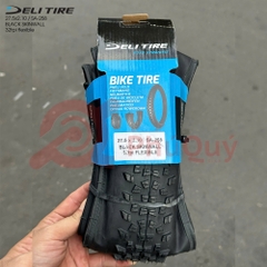 Vỏ Deli GẤP 27.5x2.1 HÔNG ĐEN  SA-258