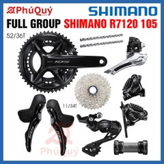 Group SHIMANO R7120 105 52/36  Líp 11/34 Không Đĩa Thắng