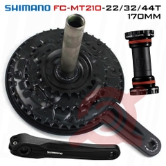 Dĩa SHIMANO FC-MT210-22/32/44T-170mm Kèm BB