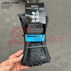 Vỏ Deli GẤP 27.5x2.1 HÔNG ĐEN  SA-258