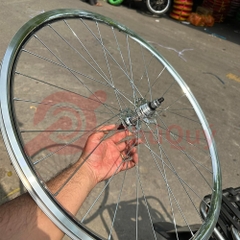 Bánh Bộ Fixed Gear 2cm Hub LEGEND Bạc Đạn Màu Bạc