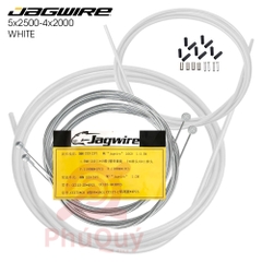 Dây Thắng Bộ JAGWIRE MÀU TRẮNG Trước-Sau