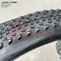 Vỏ Deli GẤP 27.5x2.1 HÔNG ĐEN  SA-258