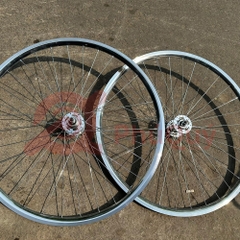 Bánh Bộ Fixed Gear 2cm Hub LEGEND Bạc Đạn Màu Bạc