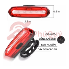 Đèn Hậu Cốt Yên NQY 3 Màu Đỏ Xanh Tím Sạc USB Chống Nước