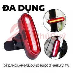 Đèn Hậu Cốt Yên NQY 3 Màu Đỏ Xanh Tím Sạc USB Chống Nước