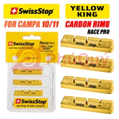 Gôm SWISSTOP CAMPAGNOLO Niềng CARBON VÀNG YELLOW KING