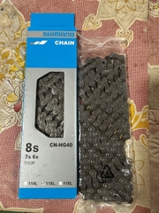 SÊN 8 HG40 SHIMANO (6/7/8 SPEED) 116 MẮC CÓ HỘP