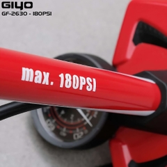 Bơm GIYO GF-2630 Đỏ 3 Loại Van Dunlop/AV/FV Ống Thép 180PSI