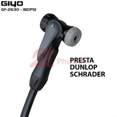 Bơm GIYO GF-2630 Đỏ 3 Loại Van Dunlop/AV/FV Ống Thép 180PSI