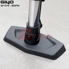 Bơm GIYO GF-57E Nhôm Có Đồng Hồ 160PSI Tem Vàng - Tem Xám Đầu Bơm 2in1