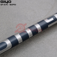 Bơm GIYO GF-57E Nhôm Có Đồng Hồ 160PSI Tem Vàng - Tem Xám Đầu Bơm 2in1