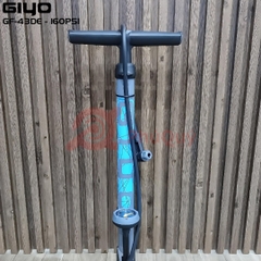 Bơm GIYO GF-43DE NHỰA Có Đồng Hồ XÁM Đầu Bơm Thông Minh 3in1