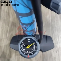 Bơm GIYO GF-43DE NHỰA Có Đồng Hồ XÁM Đầu Bơm Thông Minh 3in1