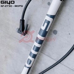 Bơm Giyo GF-2730 ống thép màu trắng đồng hồ to 8cm bản 2020