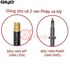 Bơm Giyo GF-2730 ống thép màu trắng đồng hồ to 8cm bản 2020