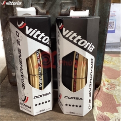 Vỏ gấp hồng vàng 700x28c Vittoria Corsa Graphene 2.0 (VAT)