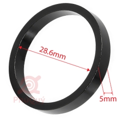 Chiêm Cổ Nhôm 28.6 Cao 5mm Đen