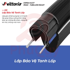 Vỏ Vittoria Corsa N.EXT Tubeless hộp 2 cái G2.0 tặng keo Sealant 80ml (VAT)