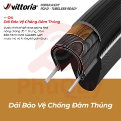 Vỏ Vittoria Corsa N.EXT Tubeless hộp 2 cái G2.0 tặng keo Sealant 80ml (VAT)